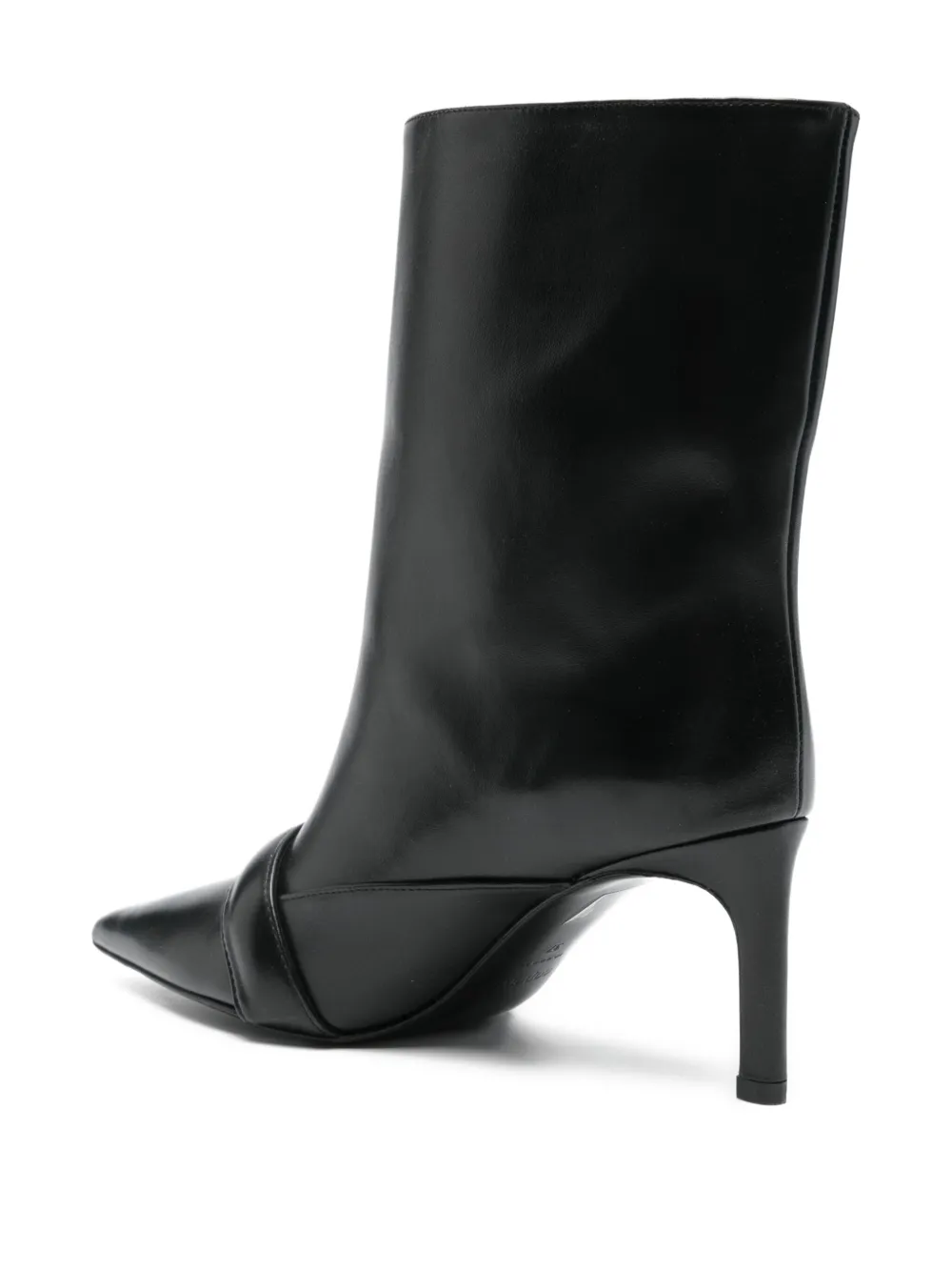 Coperni 70mm buckle-fastening pointed-toe boots Black