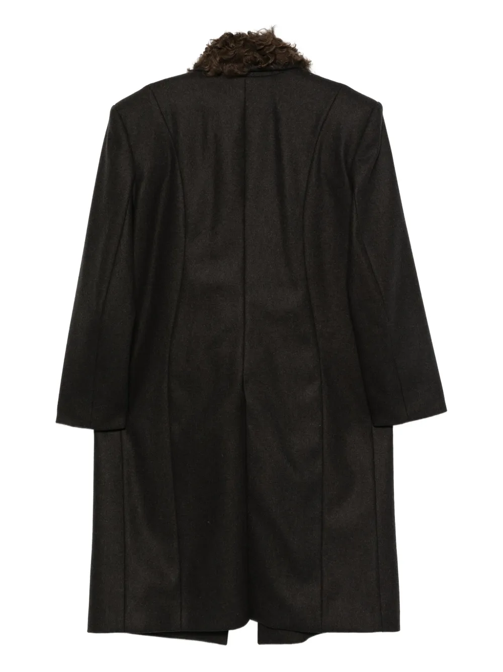 Almaz shearling-collar single-breasted coat | Single Breasted Coats | Image 2