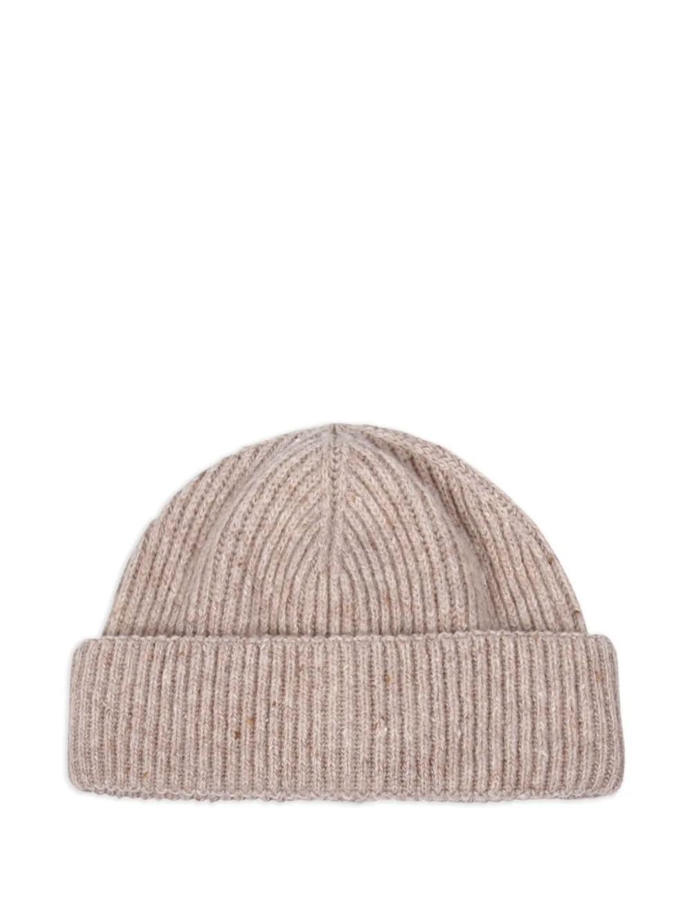Lardini ribbed beanie | Neutrals | Image 1