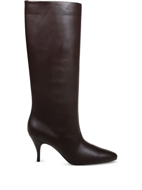 HERBERT LEVINE stiletto-heel leather knee-high boots