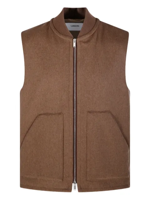 Lardini zip-front pouch-pocket gilet