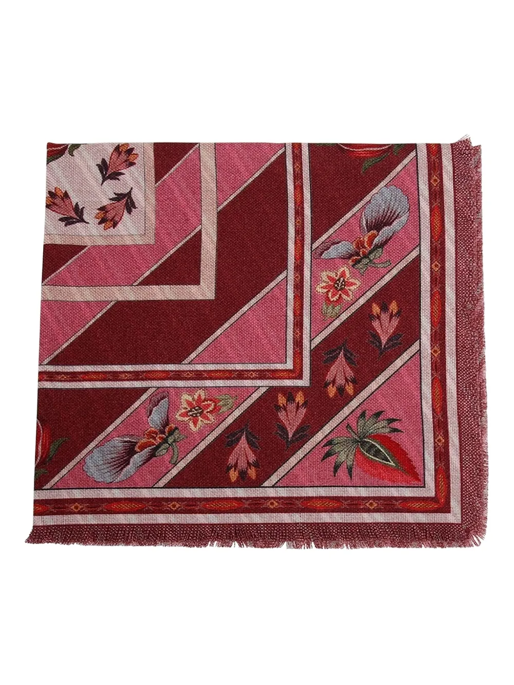 Franco Ferrari floral-striped scarf | Image 2
