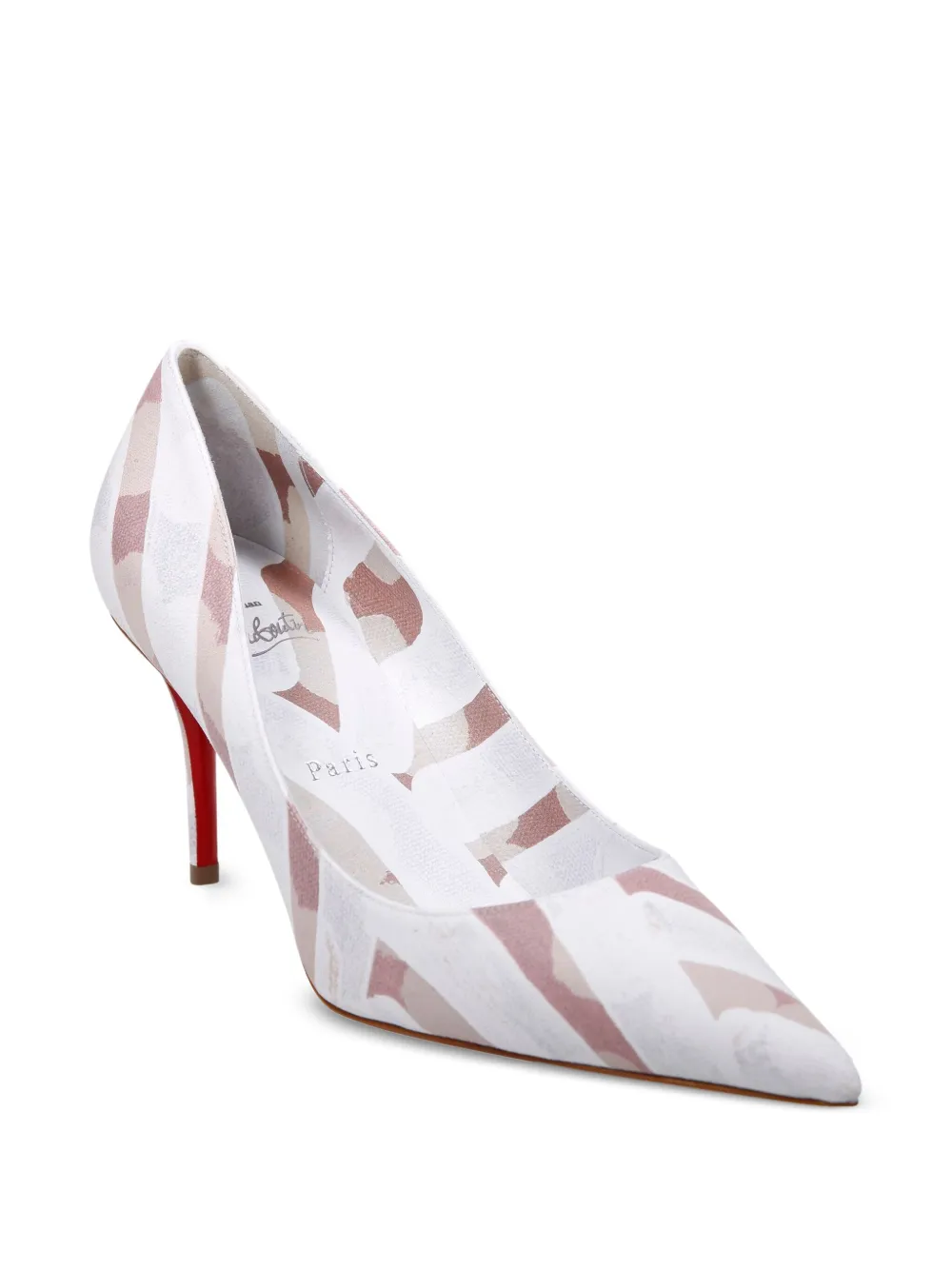 Christian Louboutin 100mm striped-pattern pointed-toe pumps | Heeled Pumps | Image 2