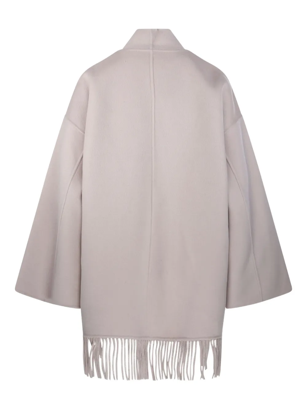 The Dynamis Studio Fring-edges Patch-pocket Coat In Neutral