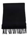 THE DYNAMIS STUDIO fringed scarf - Black