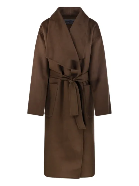 THE DYNAMIS STUDIO doubl-breasted belted coat