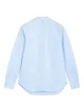 ASPESI mandarin-collar cotton shirt - Blue