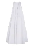 ASPESI button-fastening drawstring dress - White