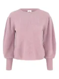 Beryll balloon-sleeve ribbed sweater - Pink