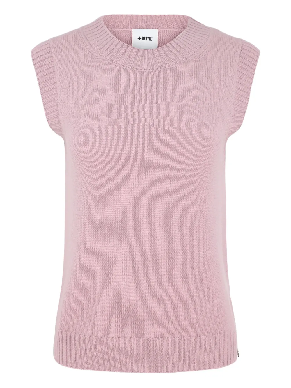 Beryll Round-neck Sleeveless Top In Pink