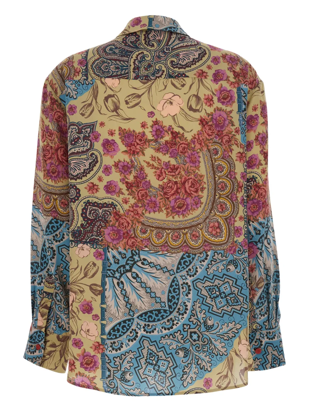 MANTERO 1902 paisley-print silk shirt - Bruin