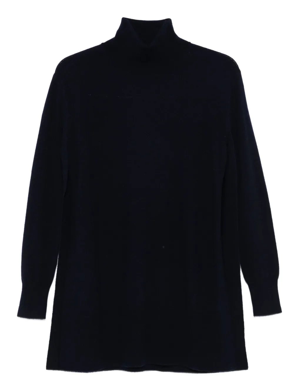 Alpha Studio High-neck Wool-cashmere Sweater In Black