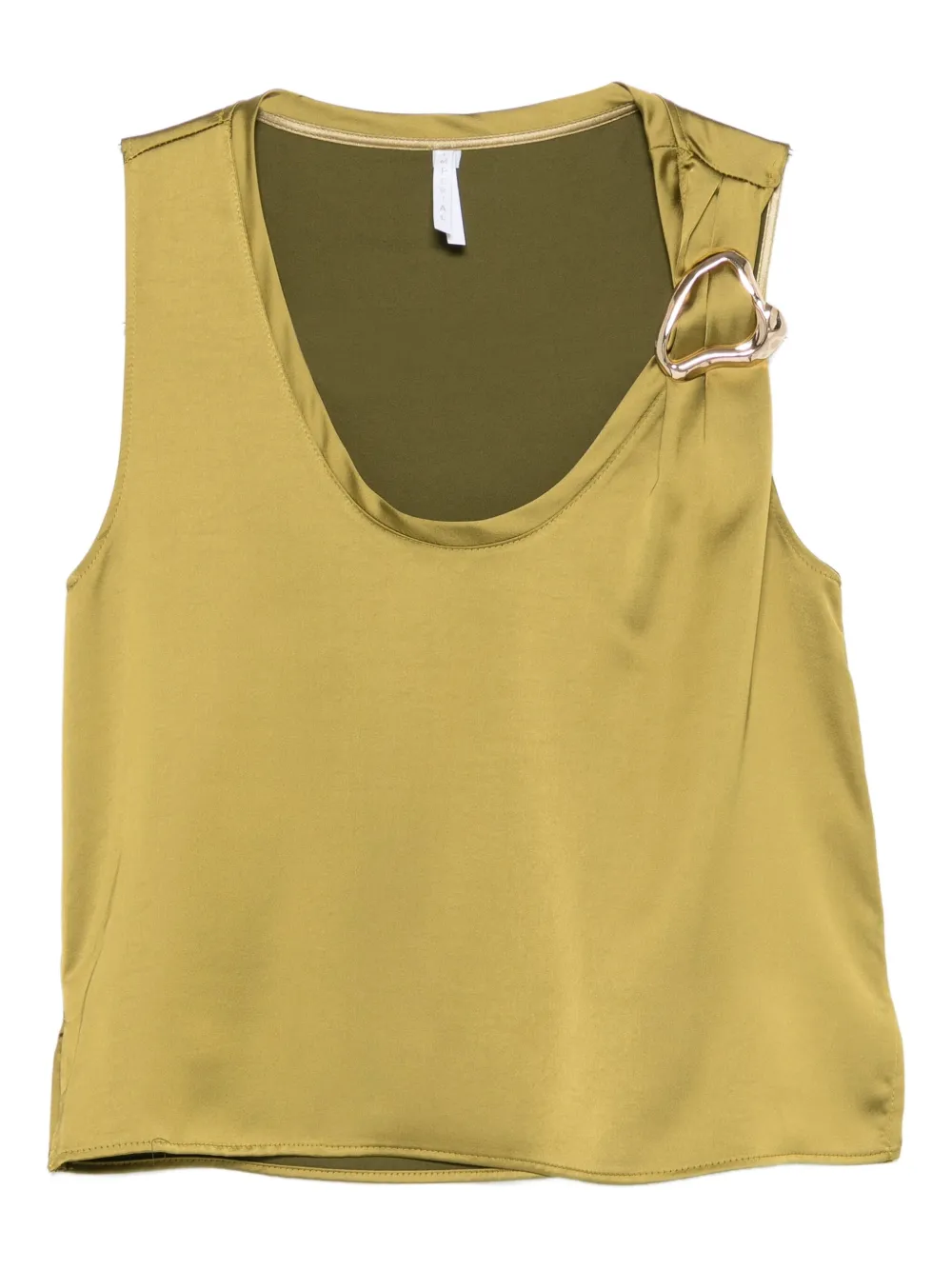 IMPERIAL ring-embellished sleeveless top | Green | Image 1