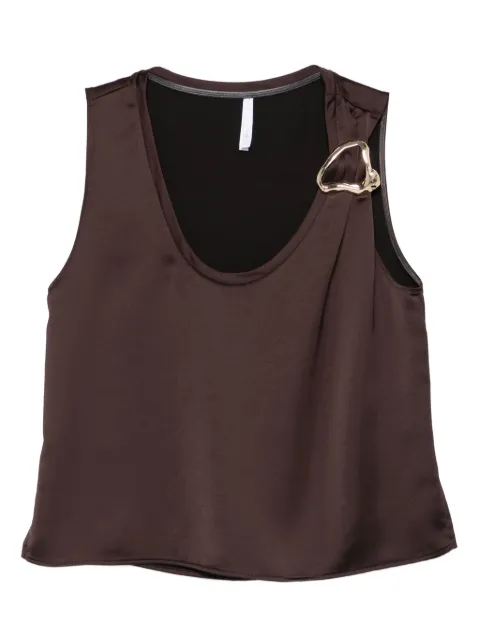 IMPERIAL buckle-detail sleeveless top