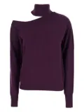 Federica Tosi off-shoulder turtleneck sweater - Purple