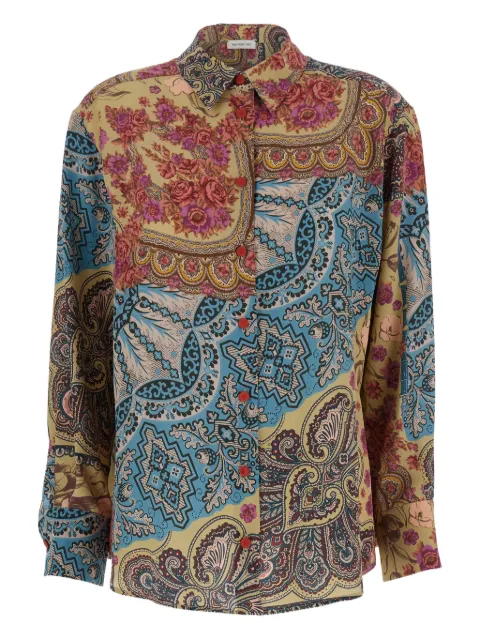 MANTERO 1902 paisley floral-print shirt