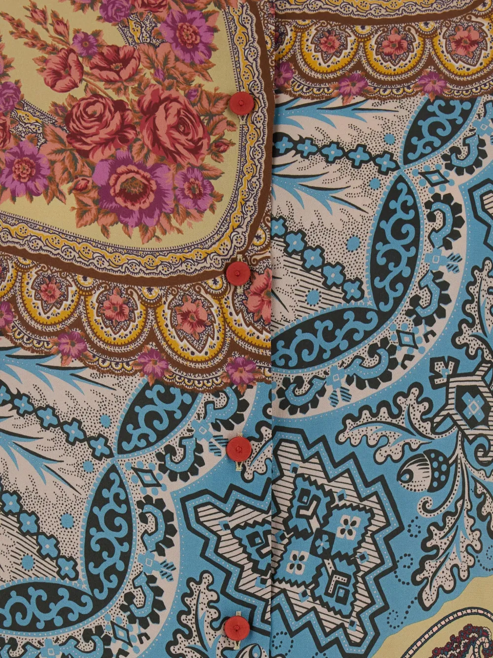 Mantero 1902 Paisley Floral-print Shirt In Multi