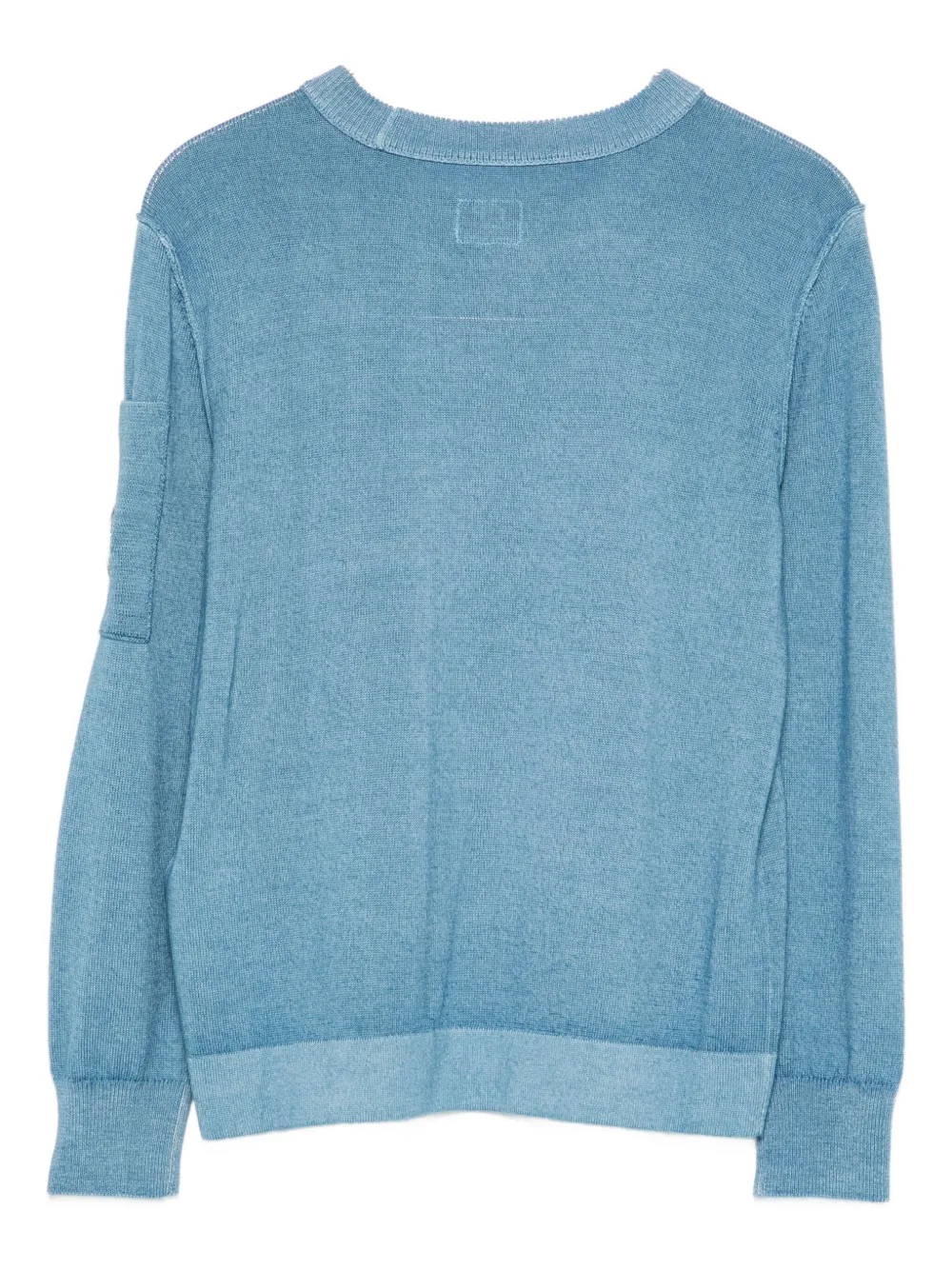 C.P. Company Kids Wollen trui met Lens-detail Blauw