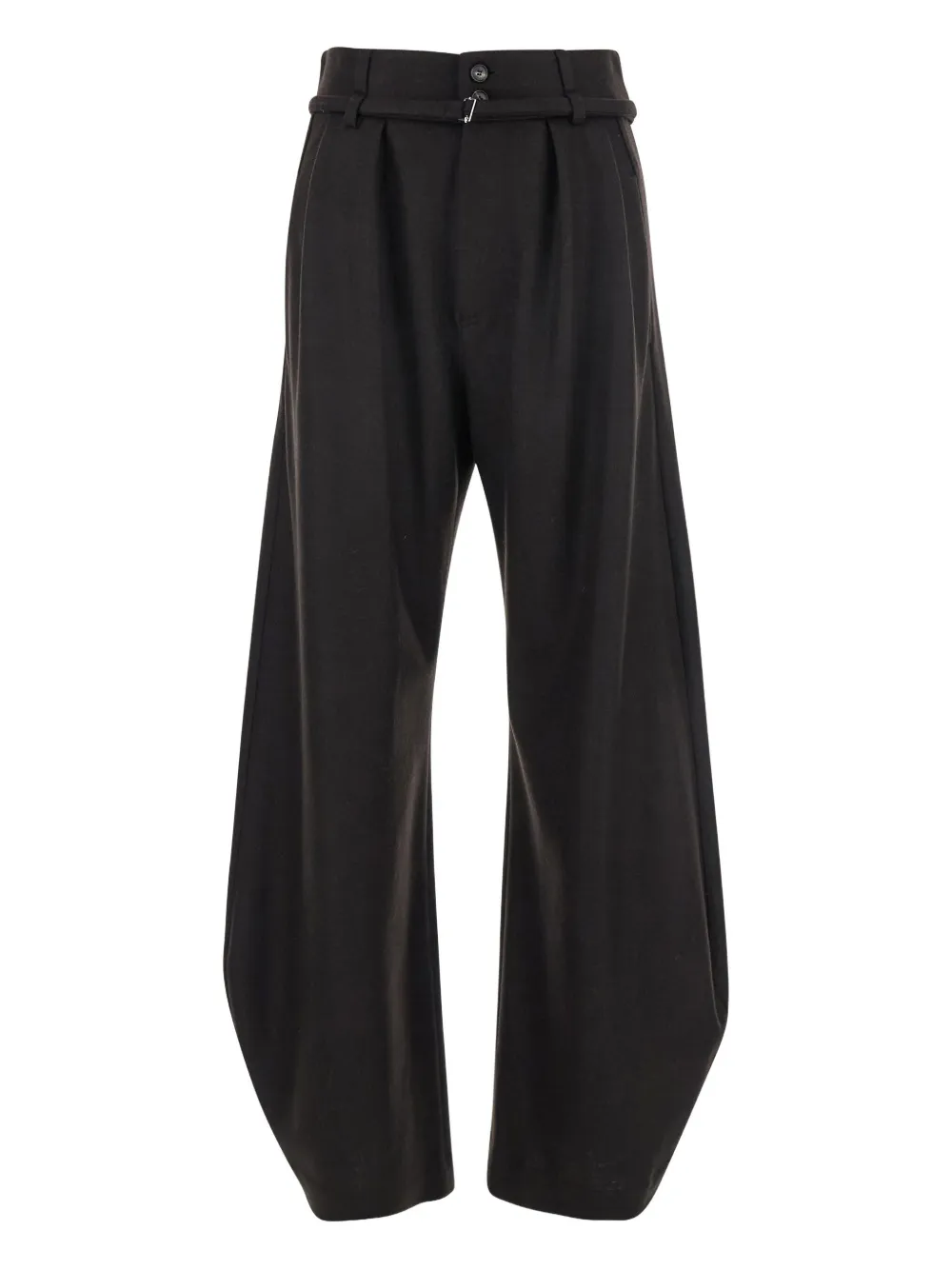 Tela pleated belted trousers | Brown | Image 1