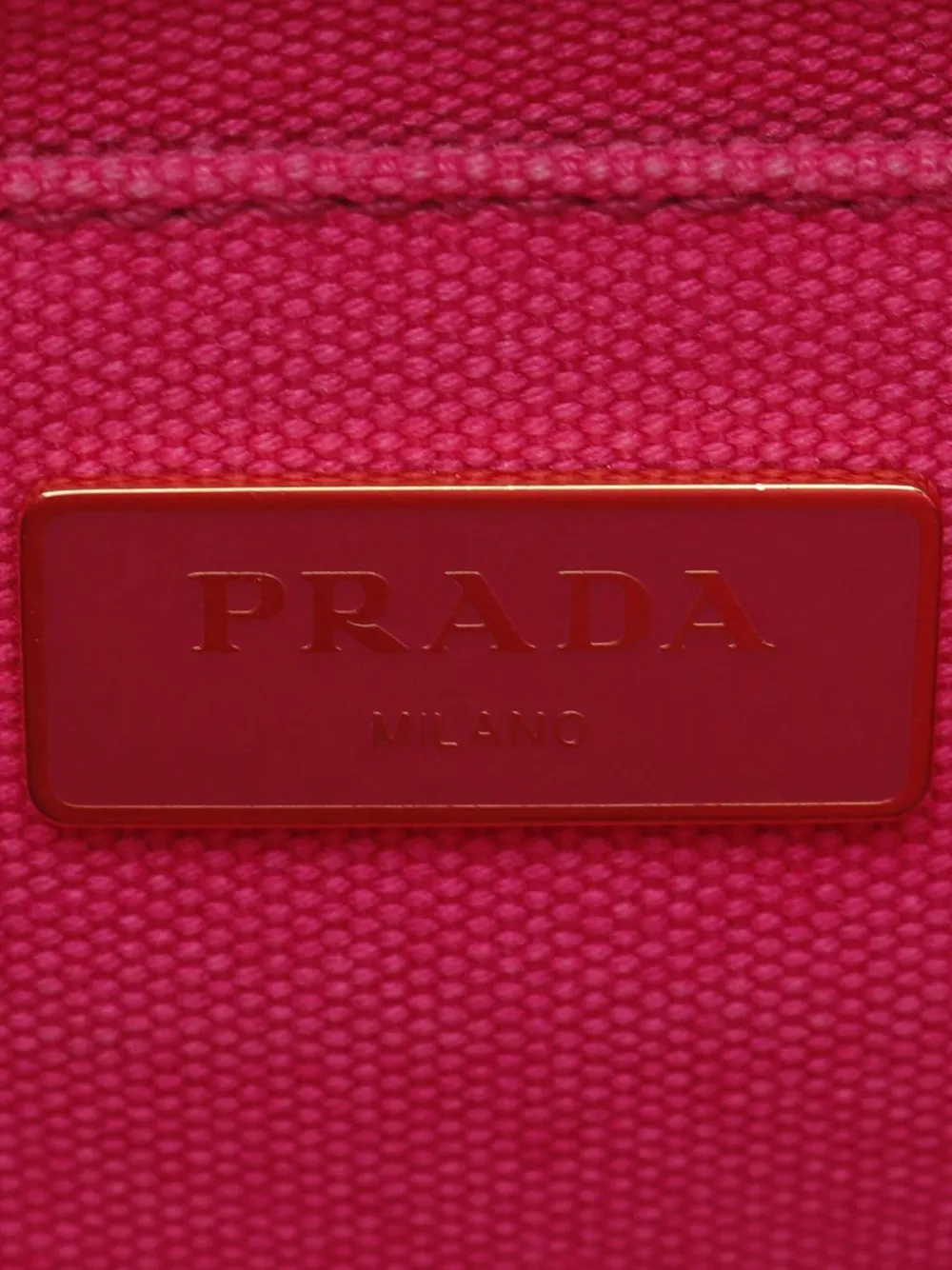 Pre-owned Prada 2010-2025 Small Canvas Canapa Logo Satchel In Pink