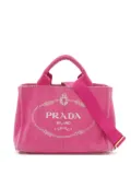 Prada Pre-Owned 2010-2025 Small Canvas Canapa Logo satchel - Pink