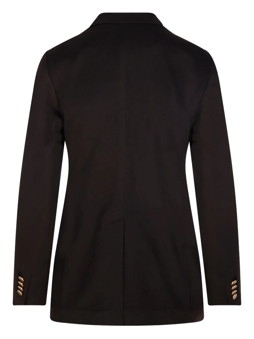 Tagliatore Double-breasted Gold-button Jacket In Brown