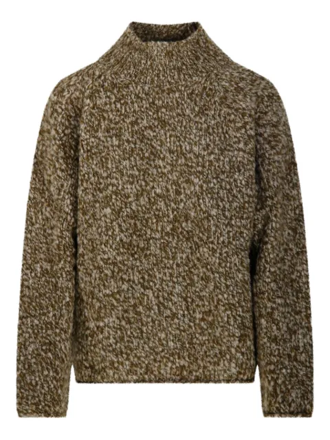 Fabrizio Del Carlo high-neck speckled-knit sweater