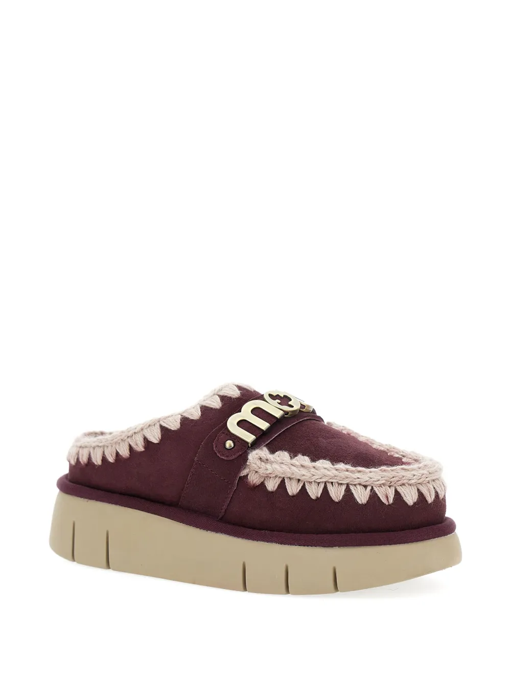 Mou crochet-detail platform mules | Heeled Mules | Image 2