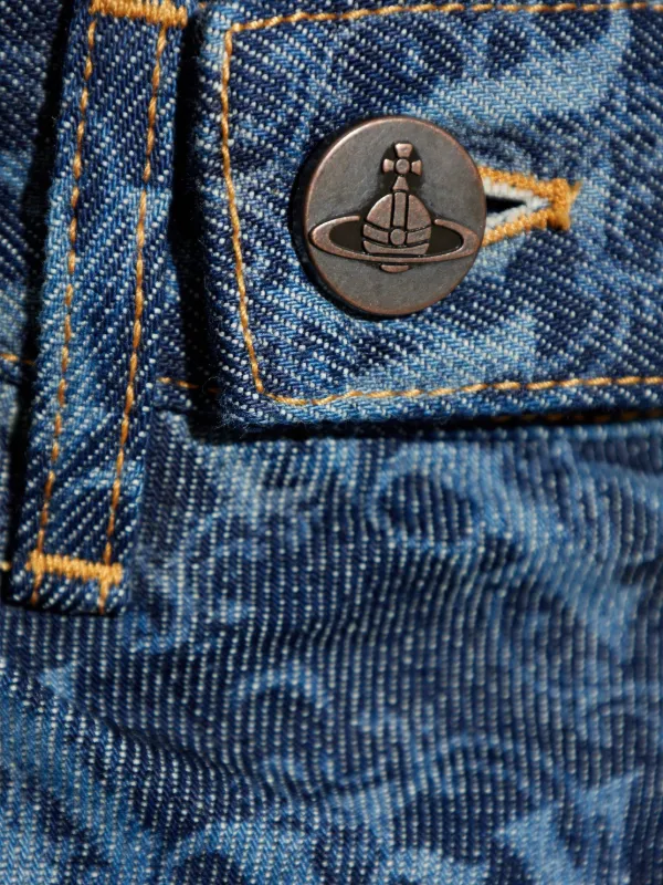 Vivienne Westwood モノグラム テーパードジーンズ | ブルー | FARFETCH JP
