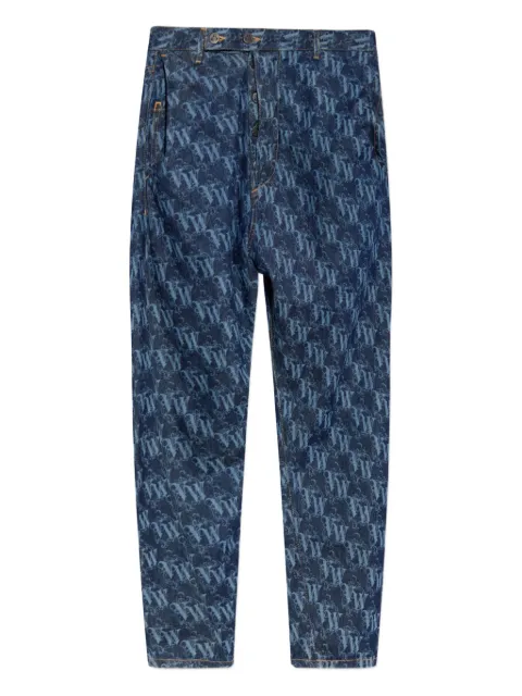 Vivienne Westwood monogram-pattern tapered jeans