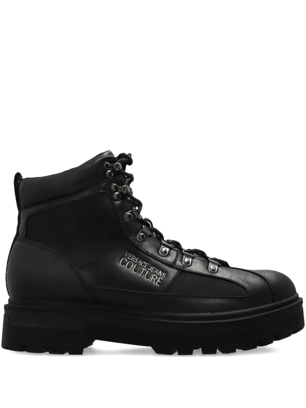 Versace Jeans Couture lace-up hiking boots 899 BLACK