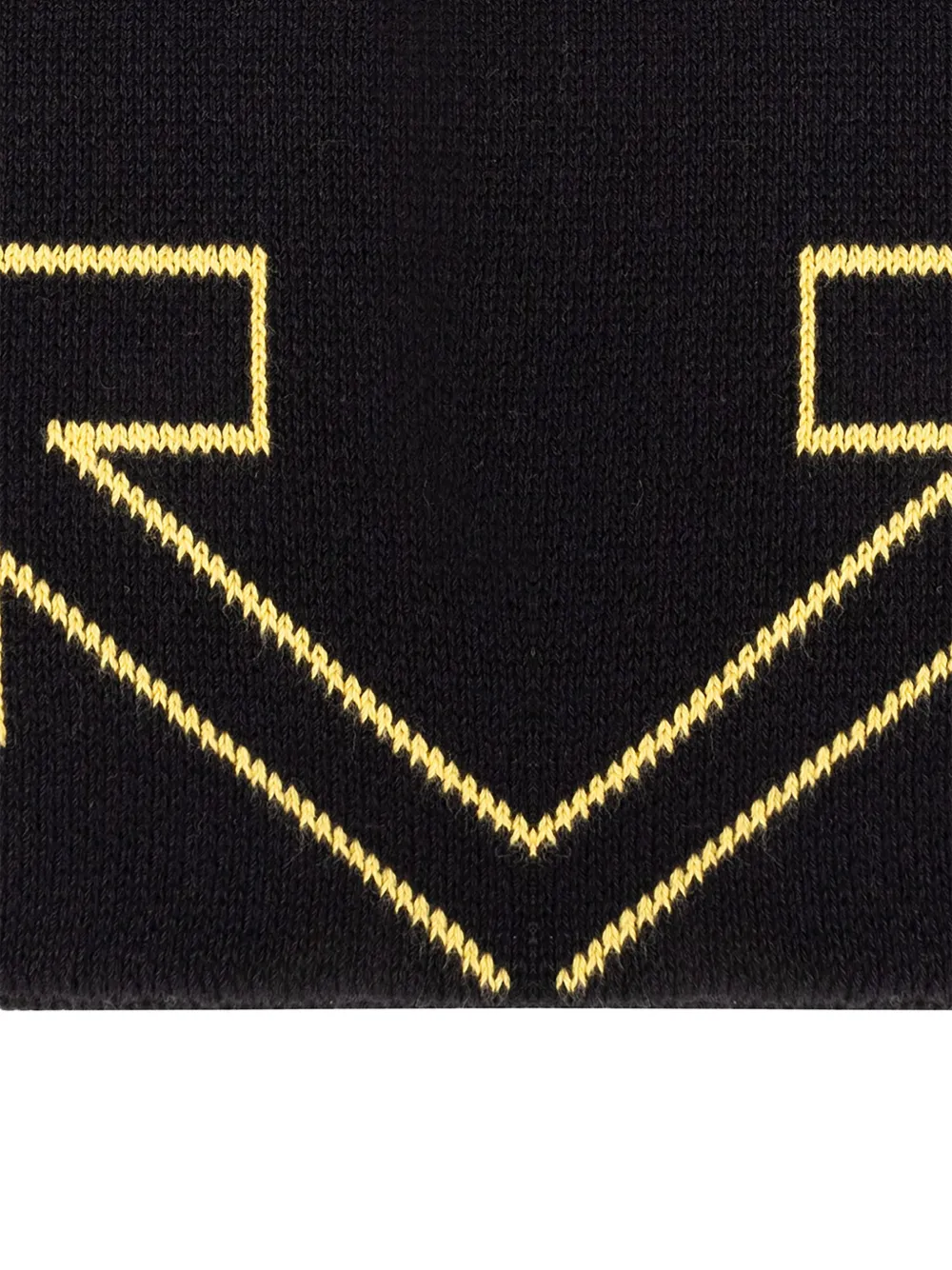 Off-white Arrow-pattern Cotton Scarf In Black