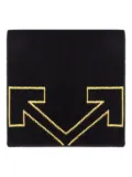 Off-White Kids arrow-pattern cotton scarf - Black