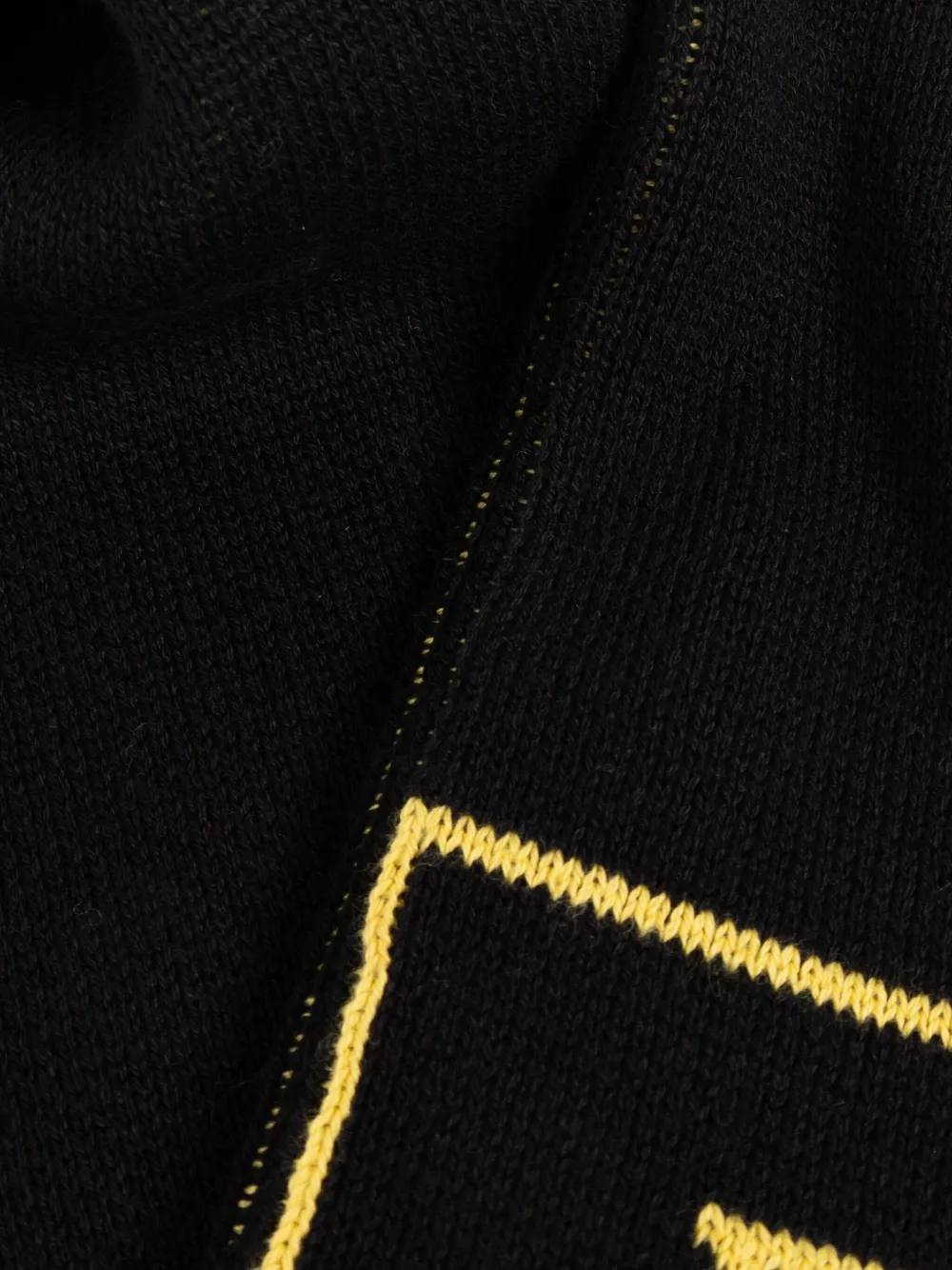 Off-white Arrow-pattern Cotton Scarf In Black
