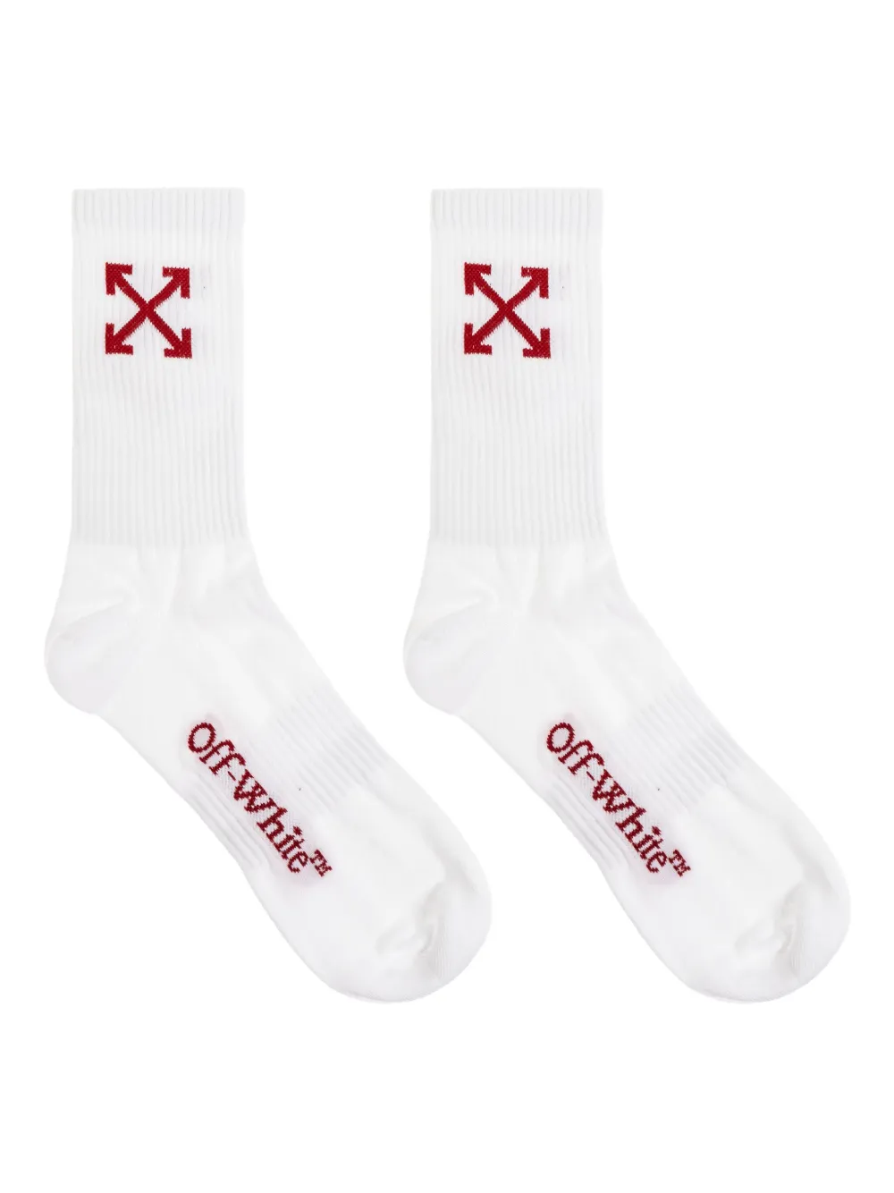 Off-White ロゴ靴下 - ホワイト Off-White ロゴ靴下 - ホワイト
