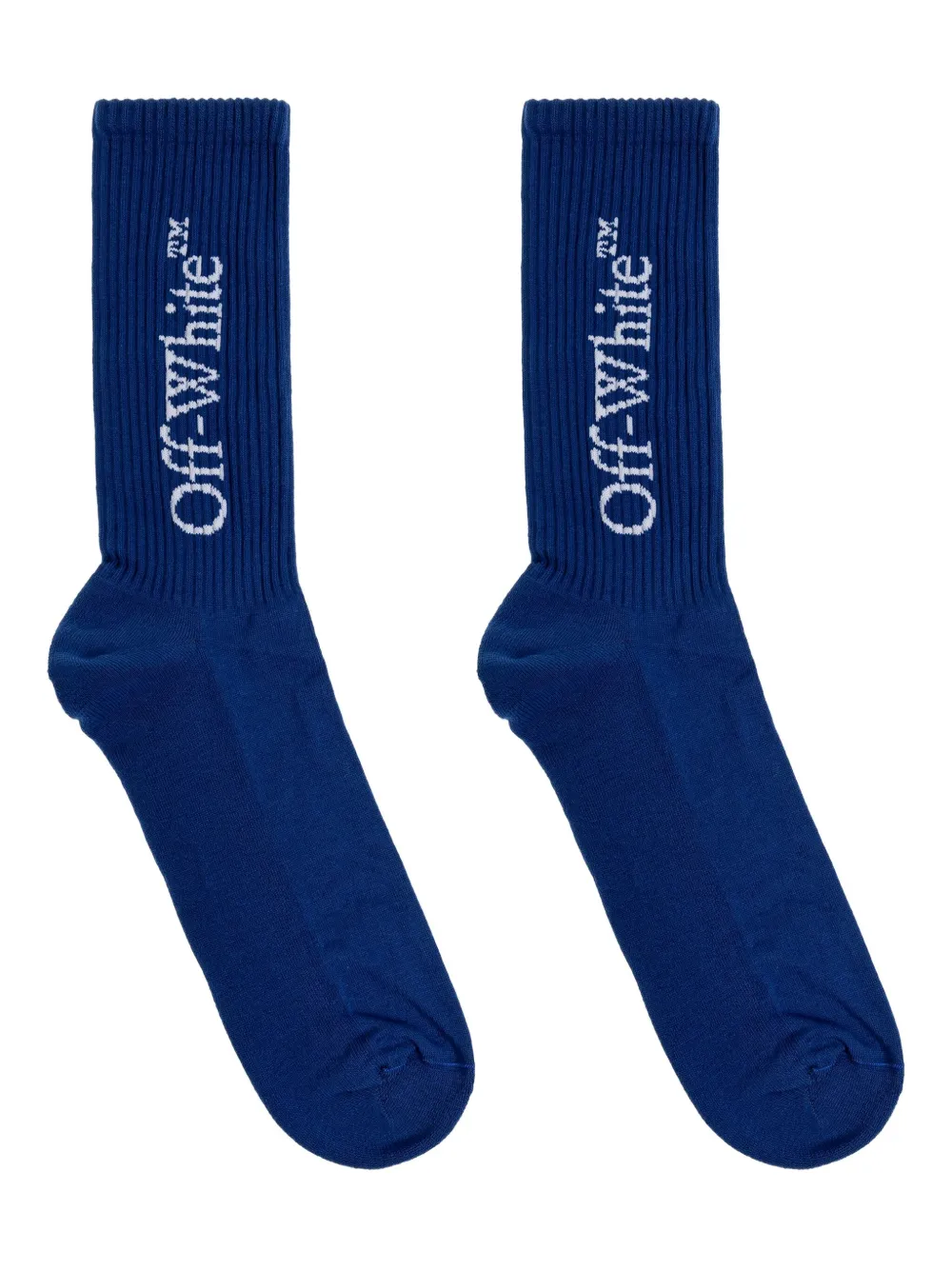 Off-White Katoenen sokken met logoprint Blauw