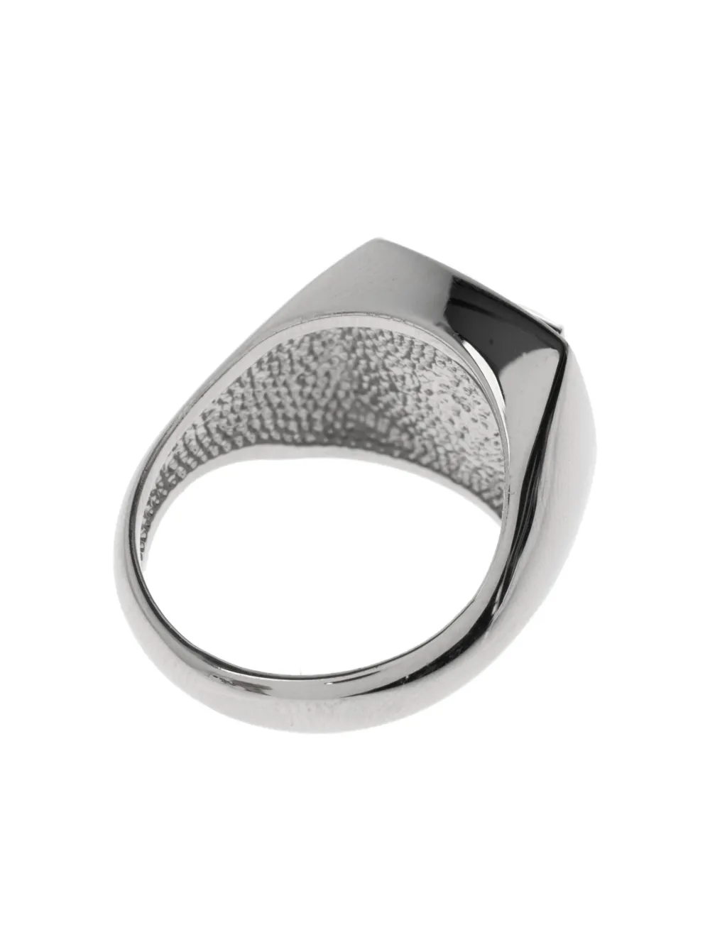 Off-white Arrows Signet Ring In Metallic