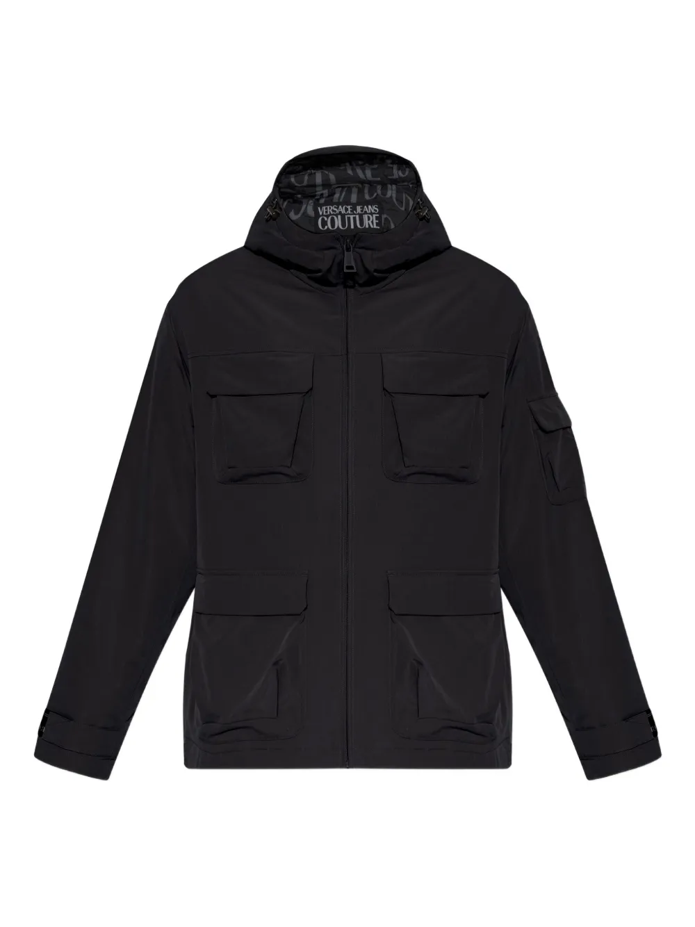 Versace Jeans Couture hooded pocket jacket | Black | Image 1