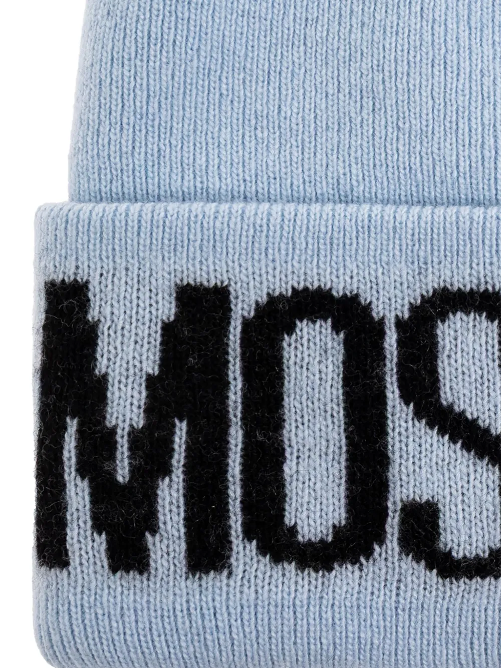 Moschino Muts met geborduurd logo Blauw