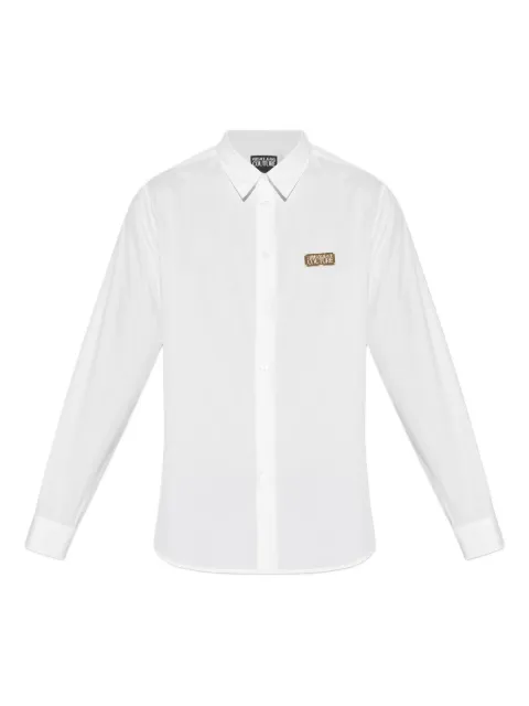 Versace Jeans Couture logo-plaque cotton shirt
