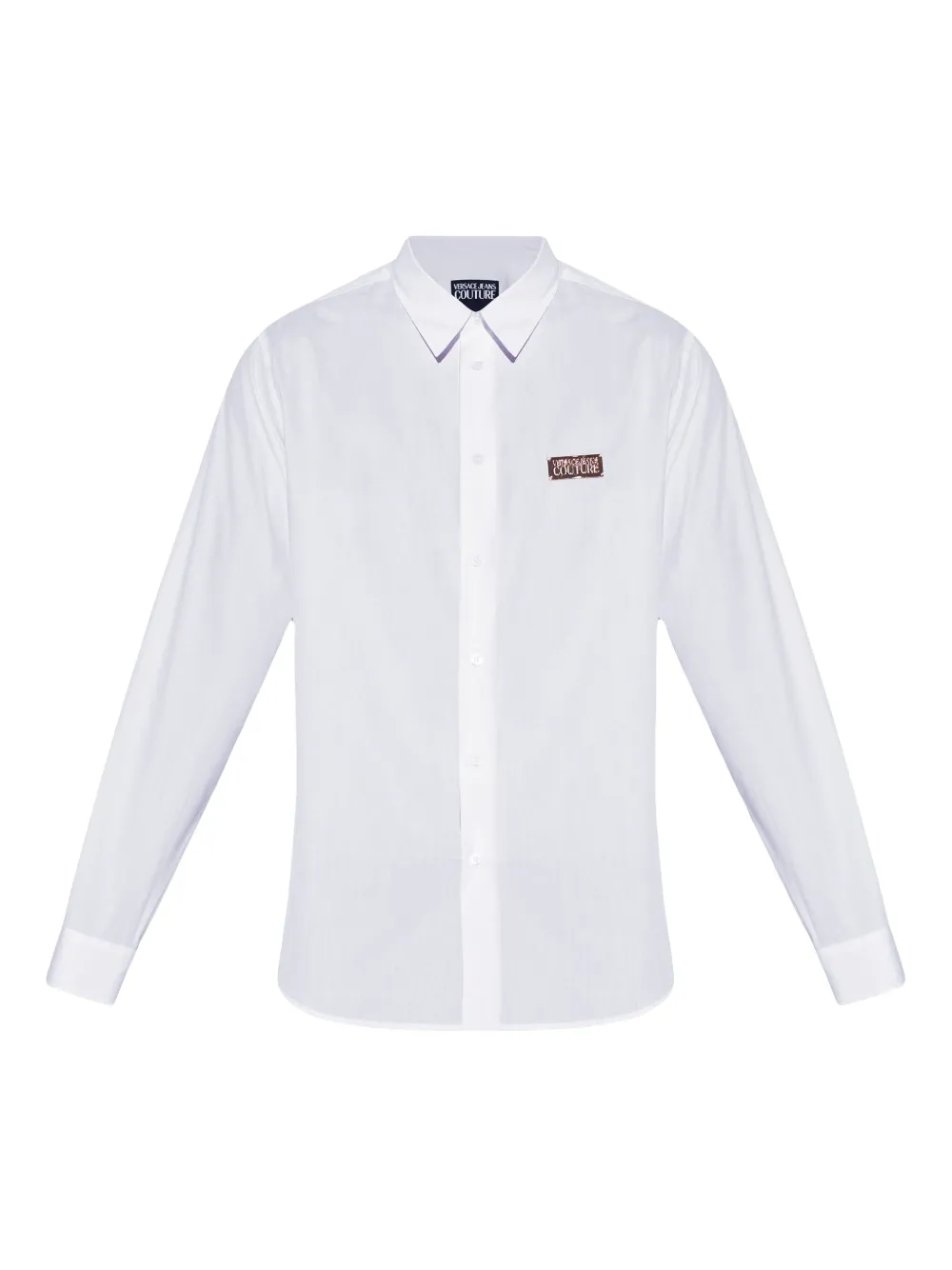 Versace Jeans Couture logo-plaque cotton shirt | White | Image 1