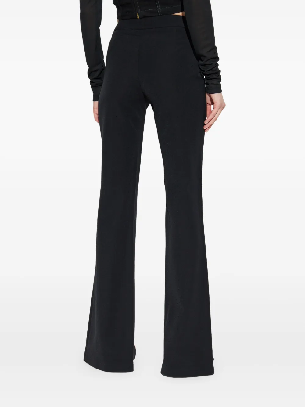 Versace Jeans Couture Broek met gespsluiting Zwart