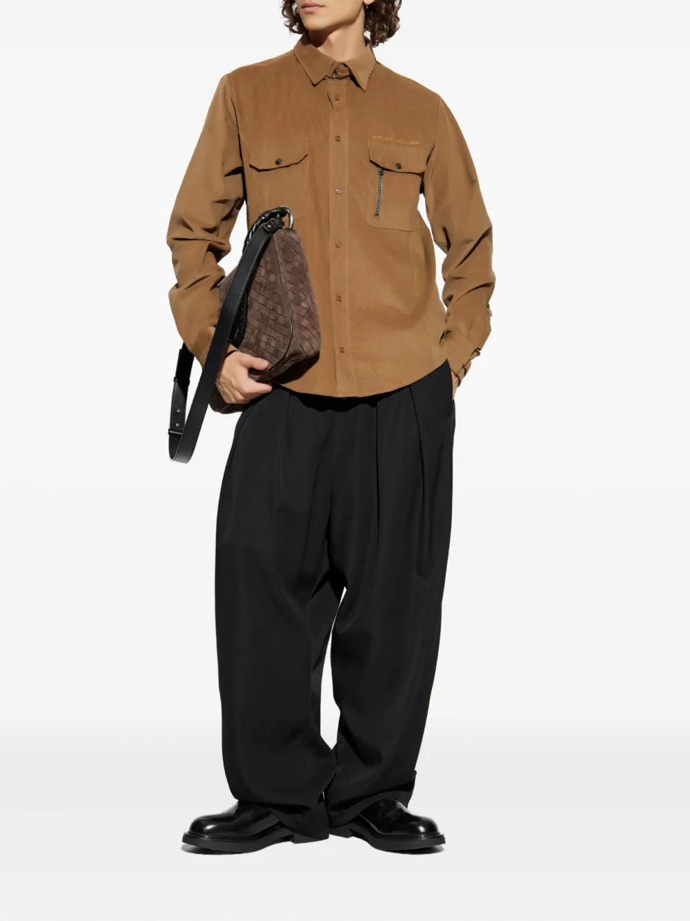 Vivienne Westwood corduroy pocket shirt - Bruin