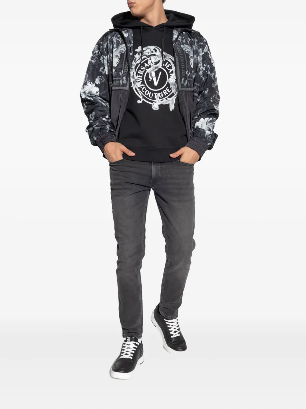 Versace Jeans Couture logo-print hoodie | Hoodies | Image 2
