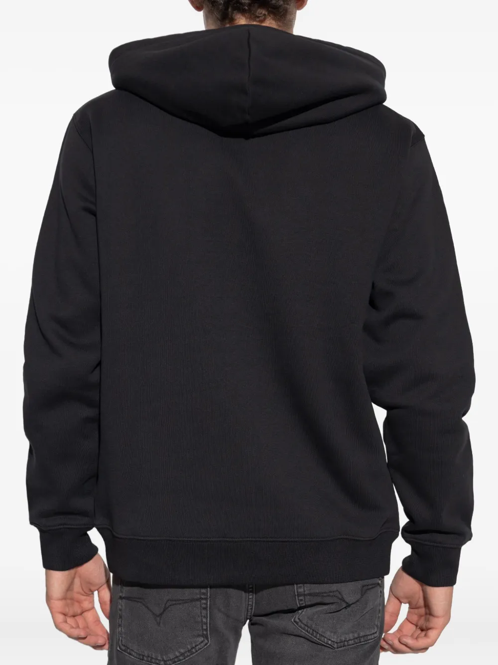 Versace Jeans Couture Hoodie met logoprint Zwart