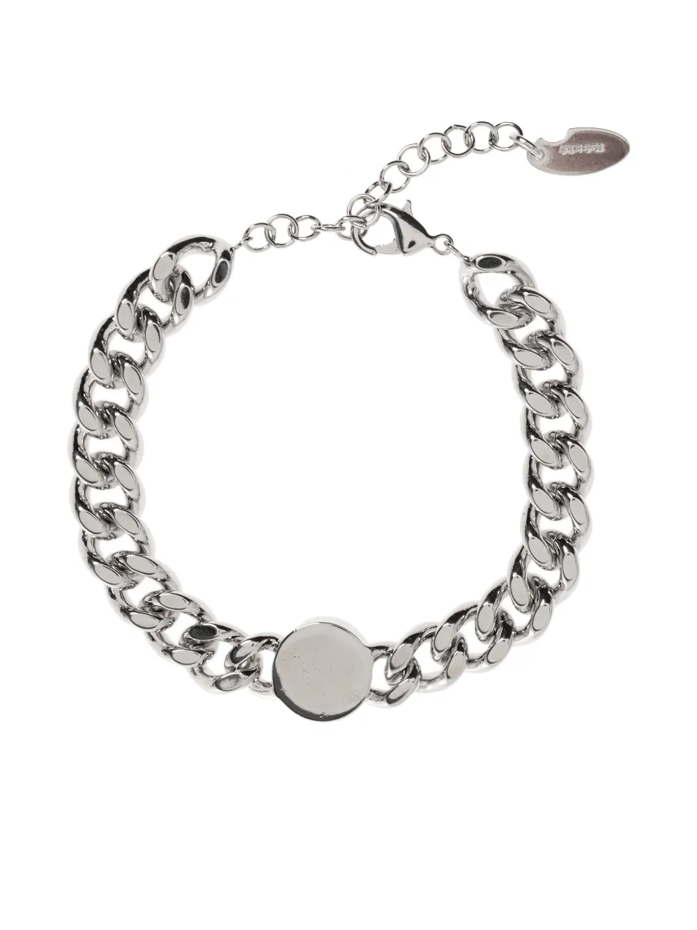 Off-white Arrows Curb-chain Bracelet In Metallic
