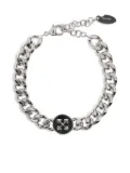 Off-White Arrows curb-chain bracelet - Silver