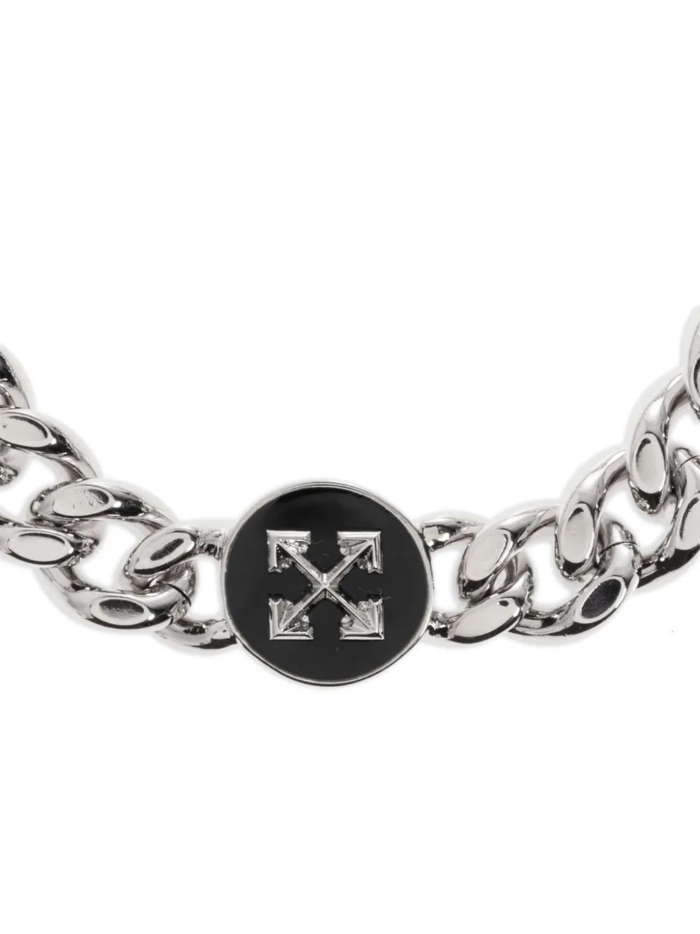 Off-White Arrows カーブチェーン ブレスレット | シルバー