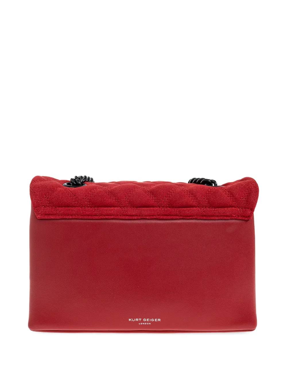 Kurt Geiger Quilted Chain Mini Bag In Red