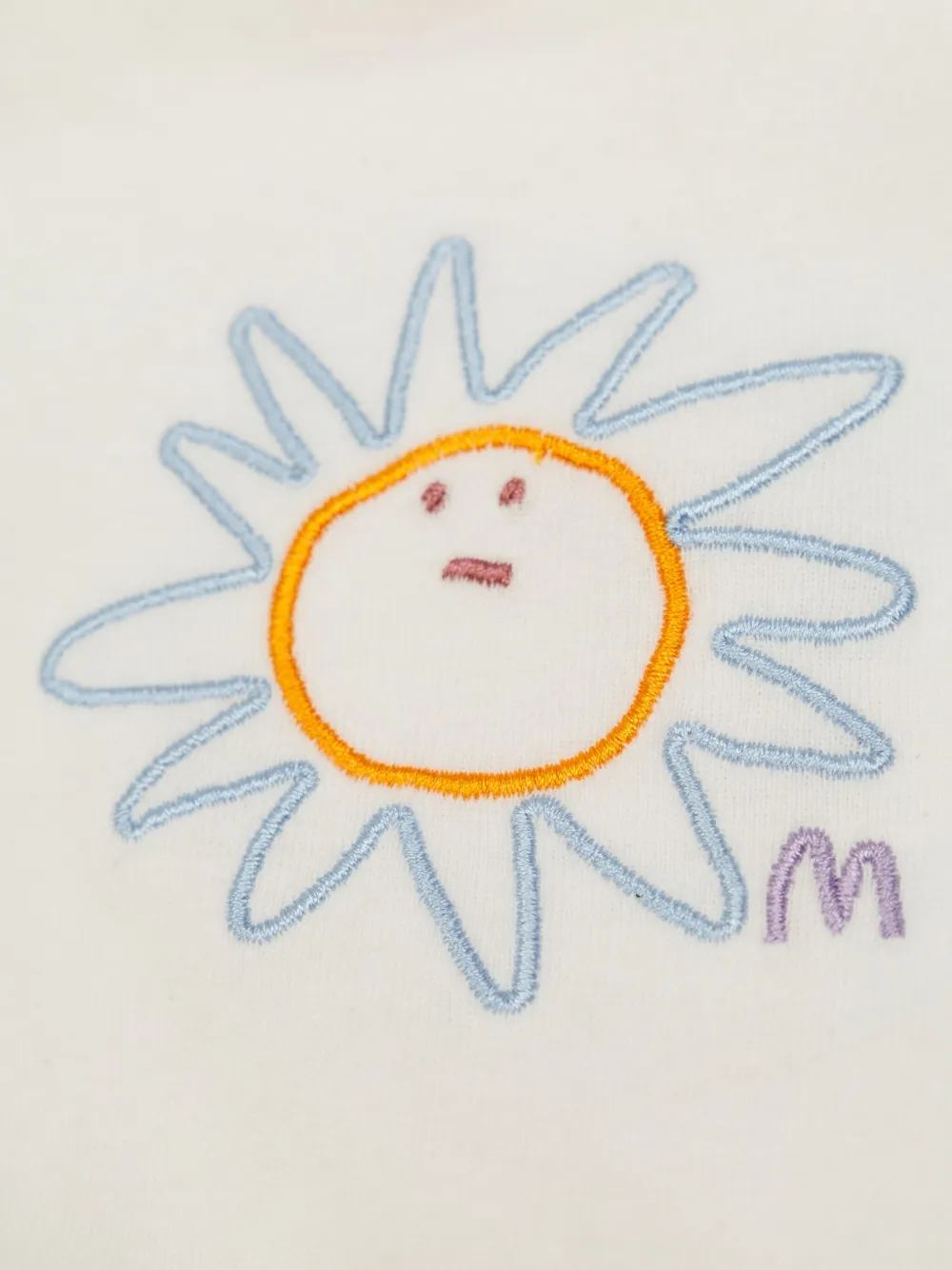 Stella McCartney Kids Romper met geborduurde zon Wit